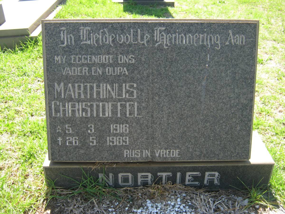 NORTIER Marthinus Christoffel 1916-1989