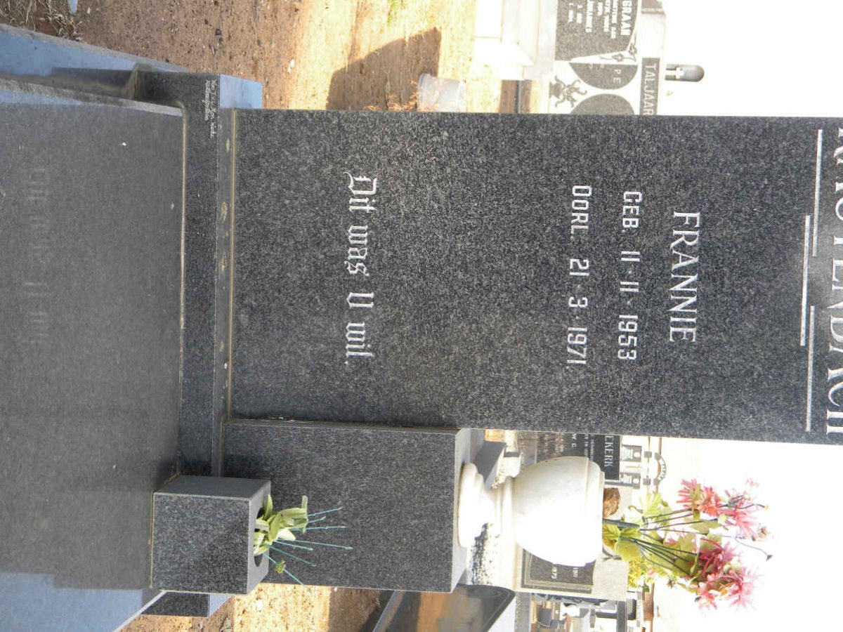 RAUTENBACH Frannie 1953-1971