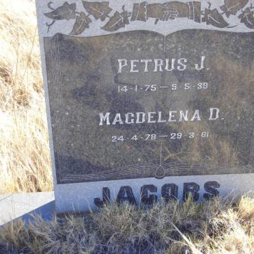 JACOBS Petrus J. 1875-1938 &amp; Magdelena D. 1878-1961