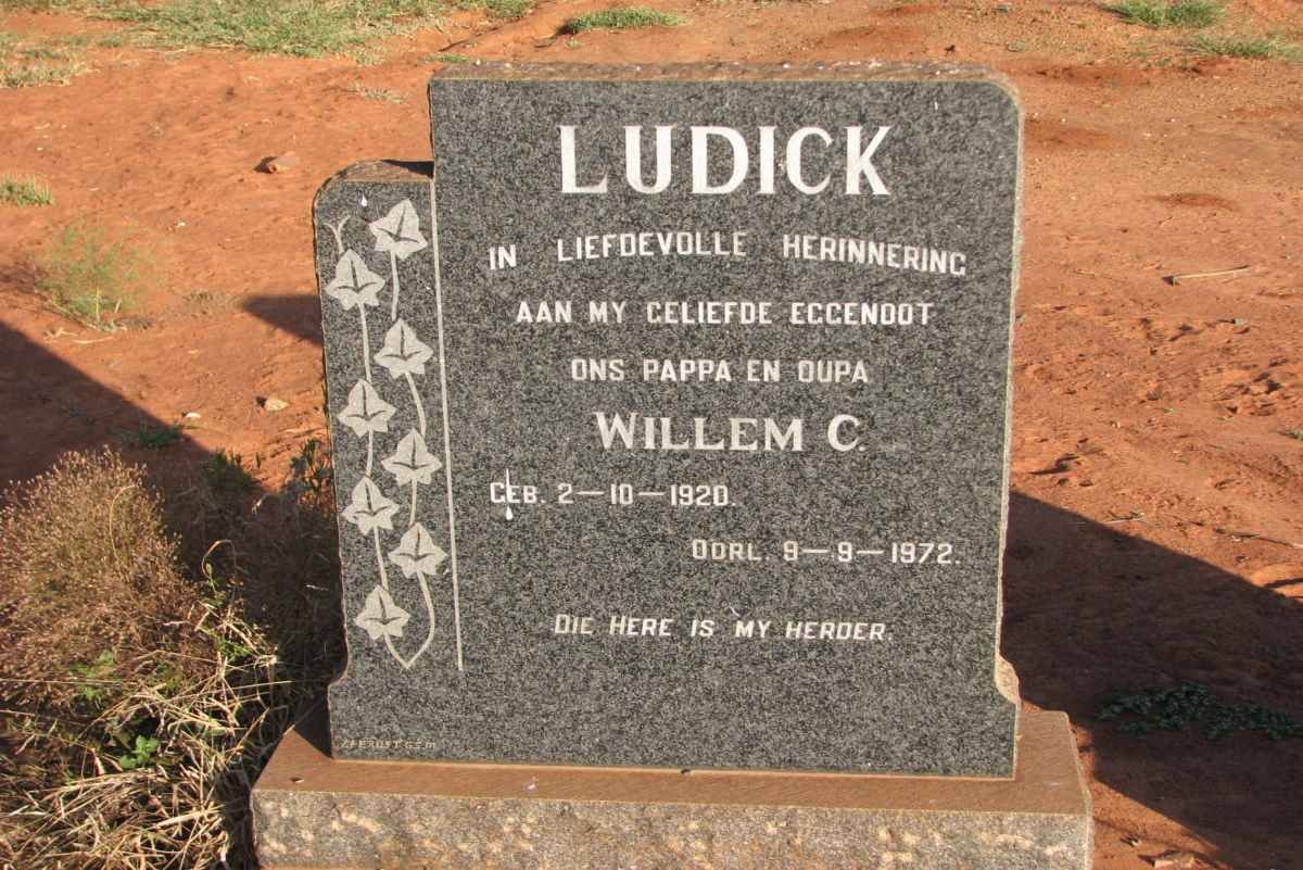 LUDICK Willem C. 1920-1972