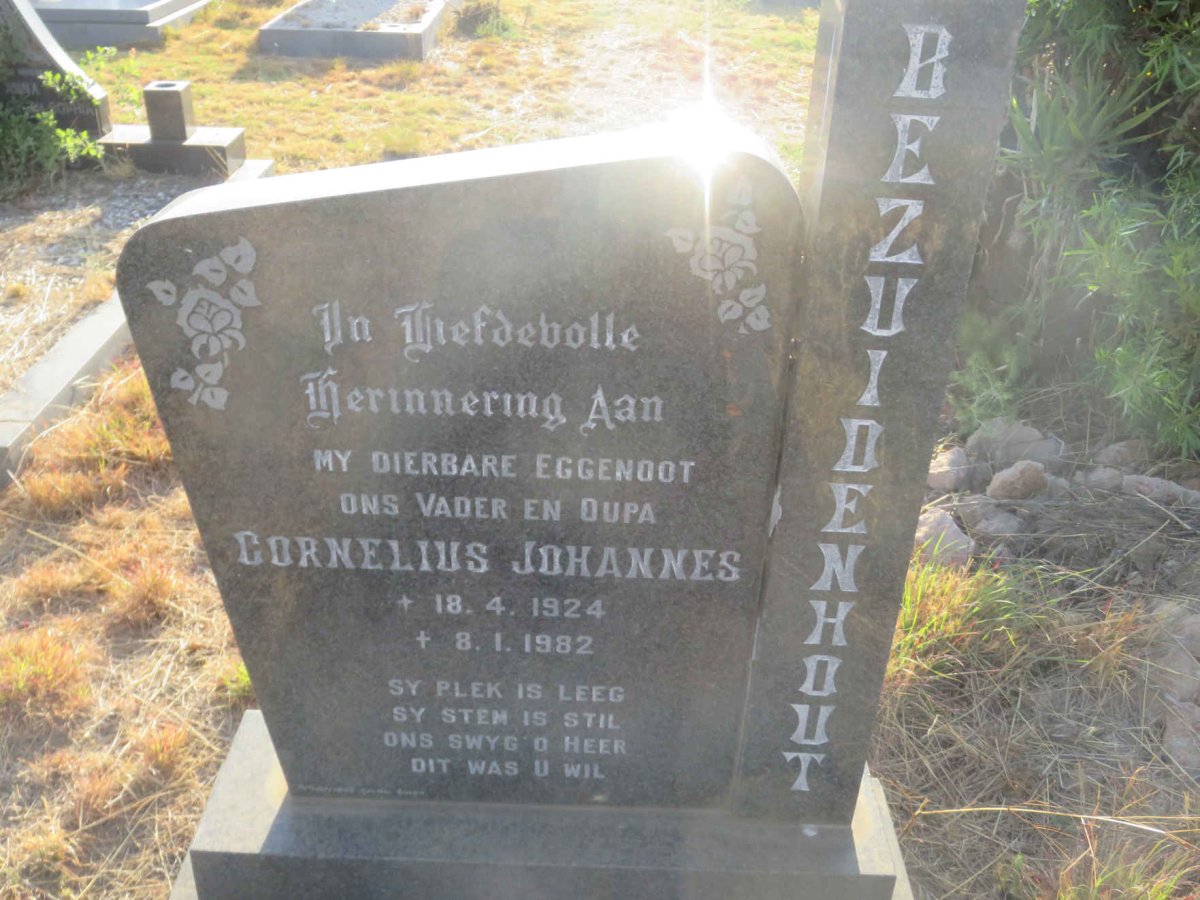 BEZUIDENHOUT Cornelius Johannes 1924-1982