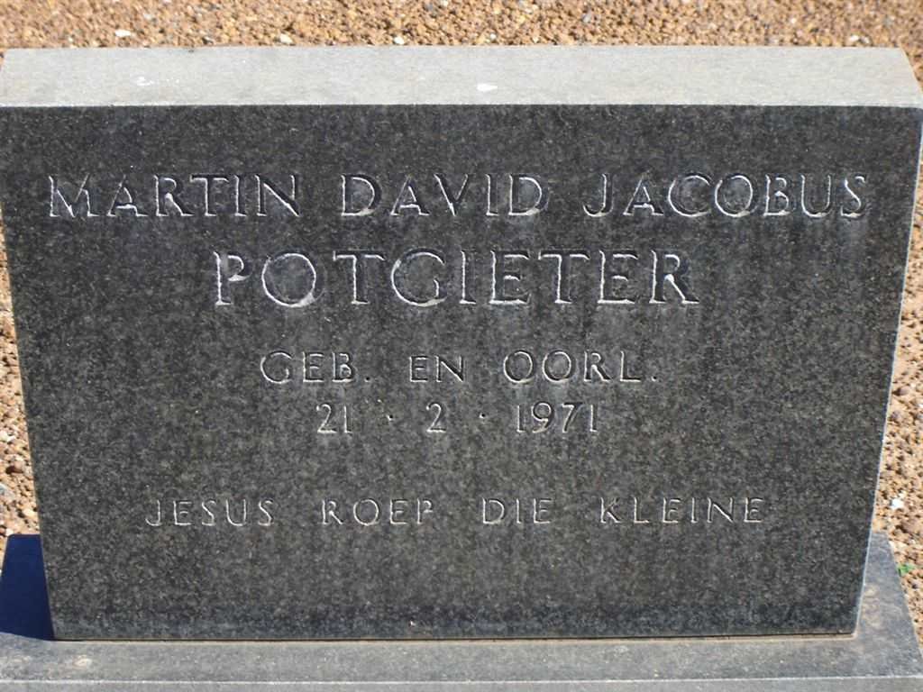 POTGIETER Martin David Jacobus 1971-1971