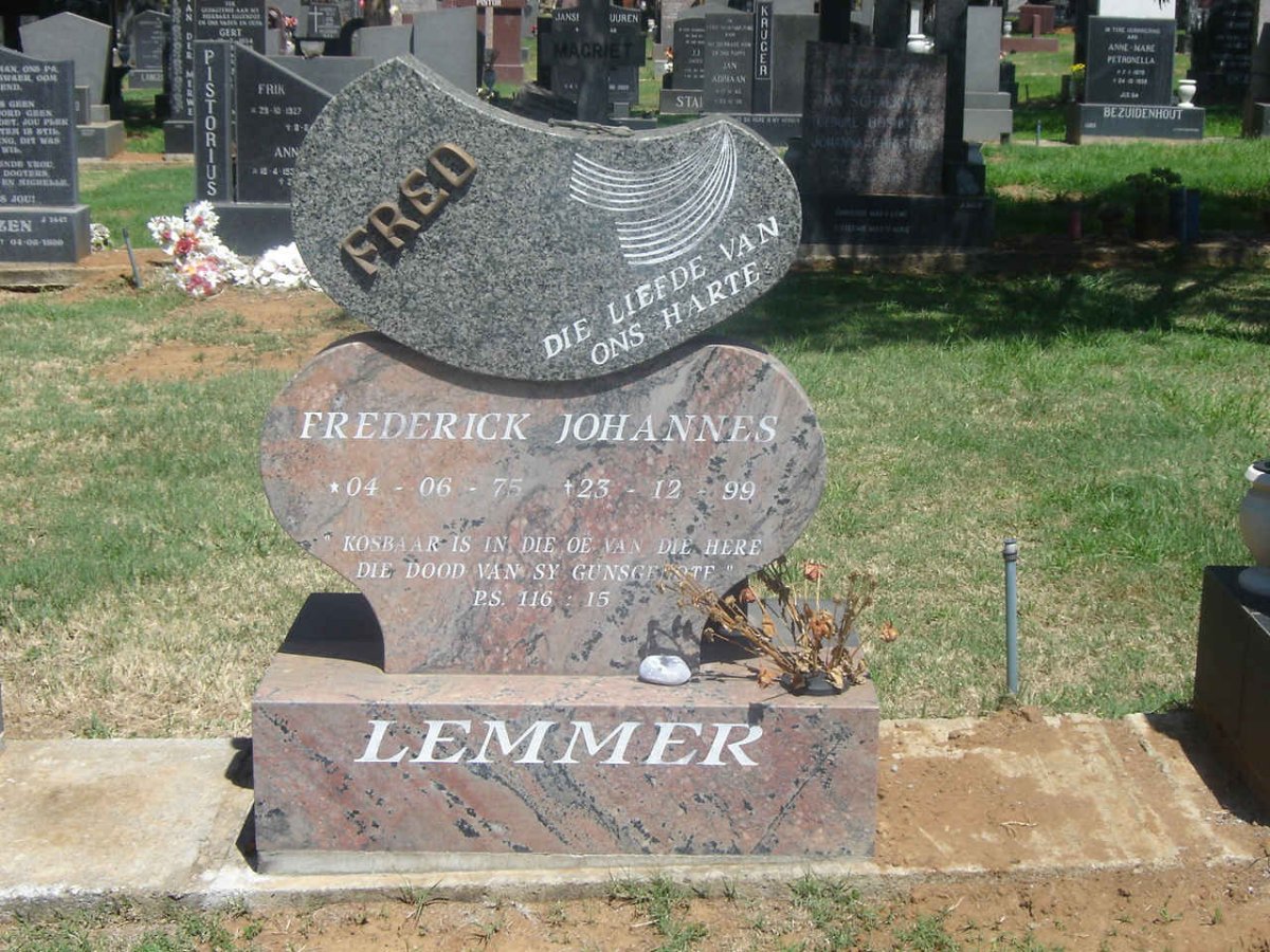 LEMMER Frederick Johannes 1975-1999