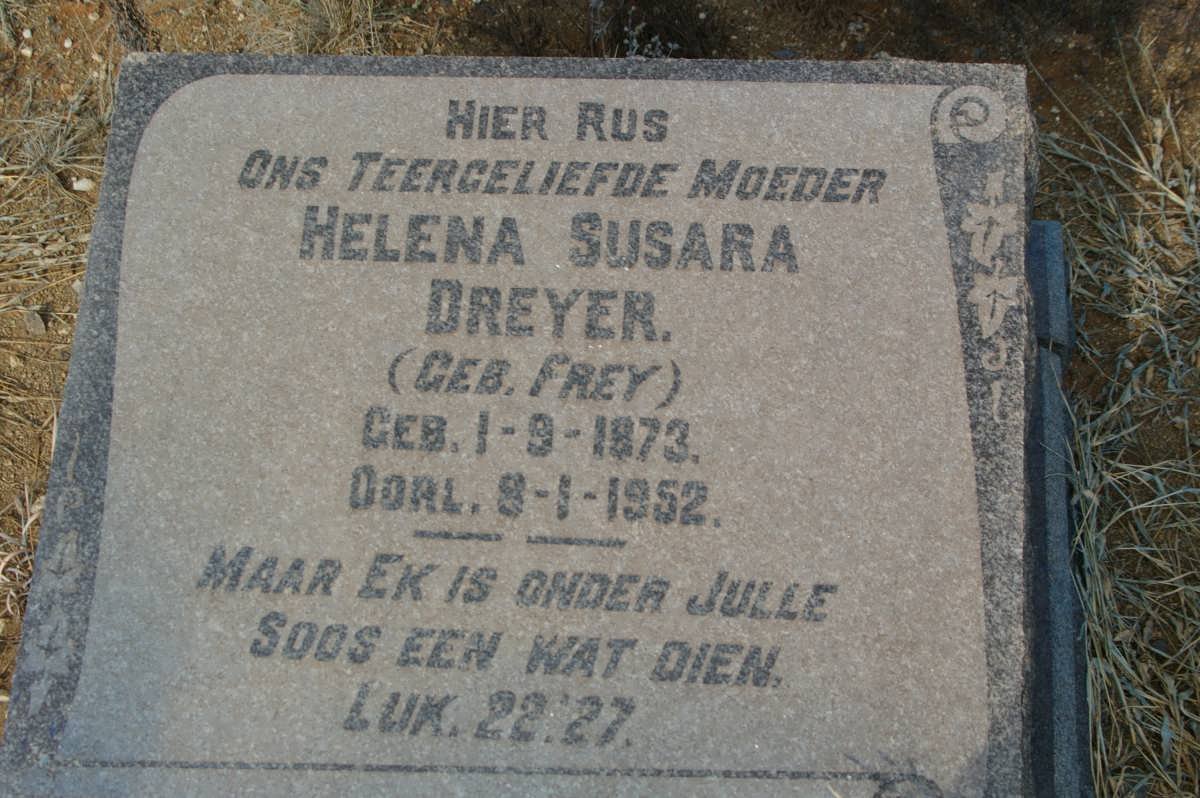 DREYER Helena Susara nee FREY 1873-1952