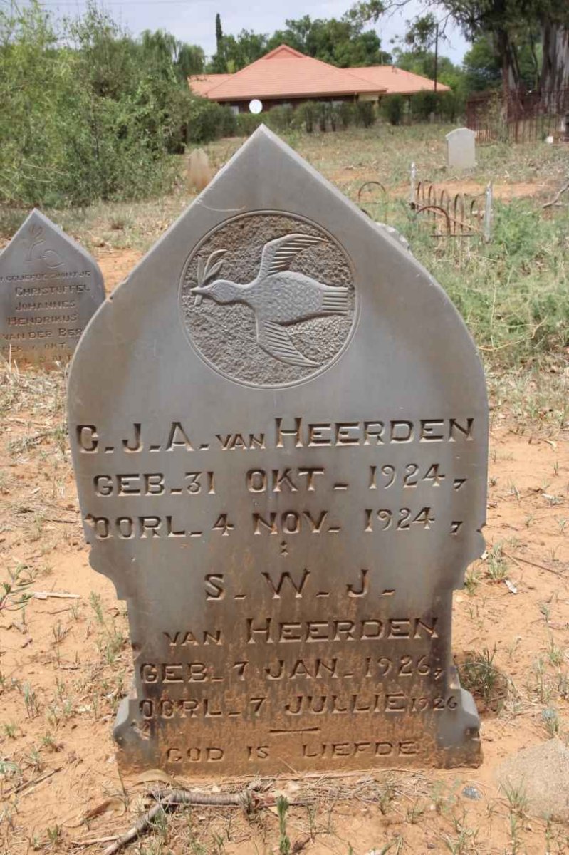 HEERDEN C.J.A., van 1924-1924 :: VAN HEERDEN S.W.J. 1926-1926