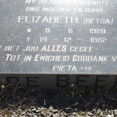 BEER Elizabeth, de 1920-1982