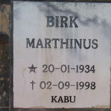 BIRK Marthinus 1934-1998