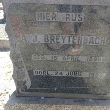 BREYTENBACH A.J. 1899-1950