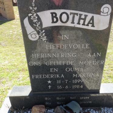 BOTHA Frederika Martina 1899-1984