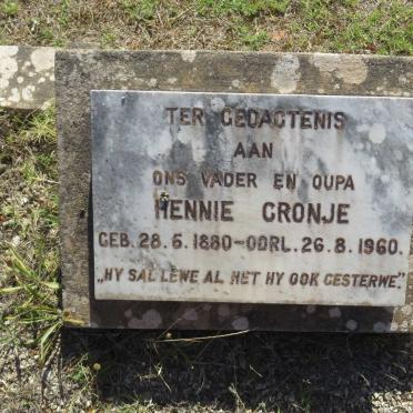 CRONJE Hennie 1880-1960