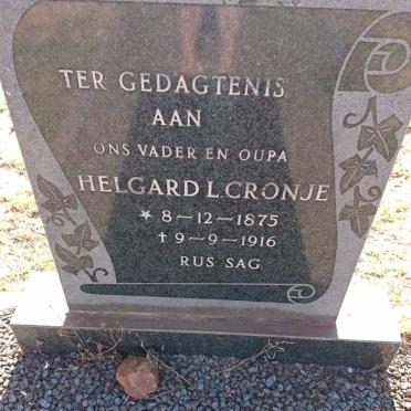 CRONJE Helgard L. 1875-1916