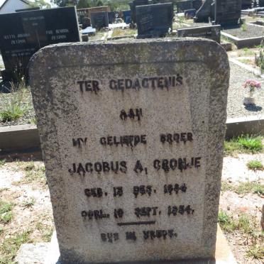 CRONJE Jacobus A. 1884-1954