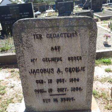 CRONJE Jacobus A. 1884-1954