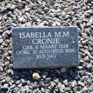 CRONJE Isabella M.M. 1928-2010