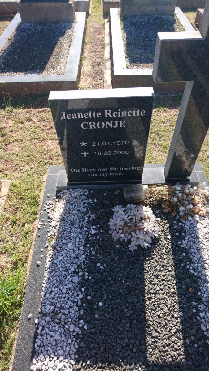 CRONJE Jeanette Reinette 1920-2008