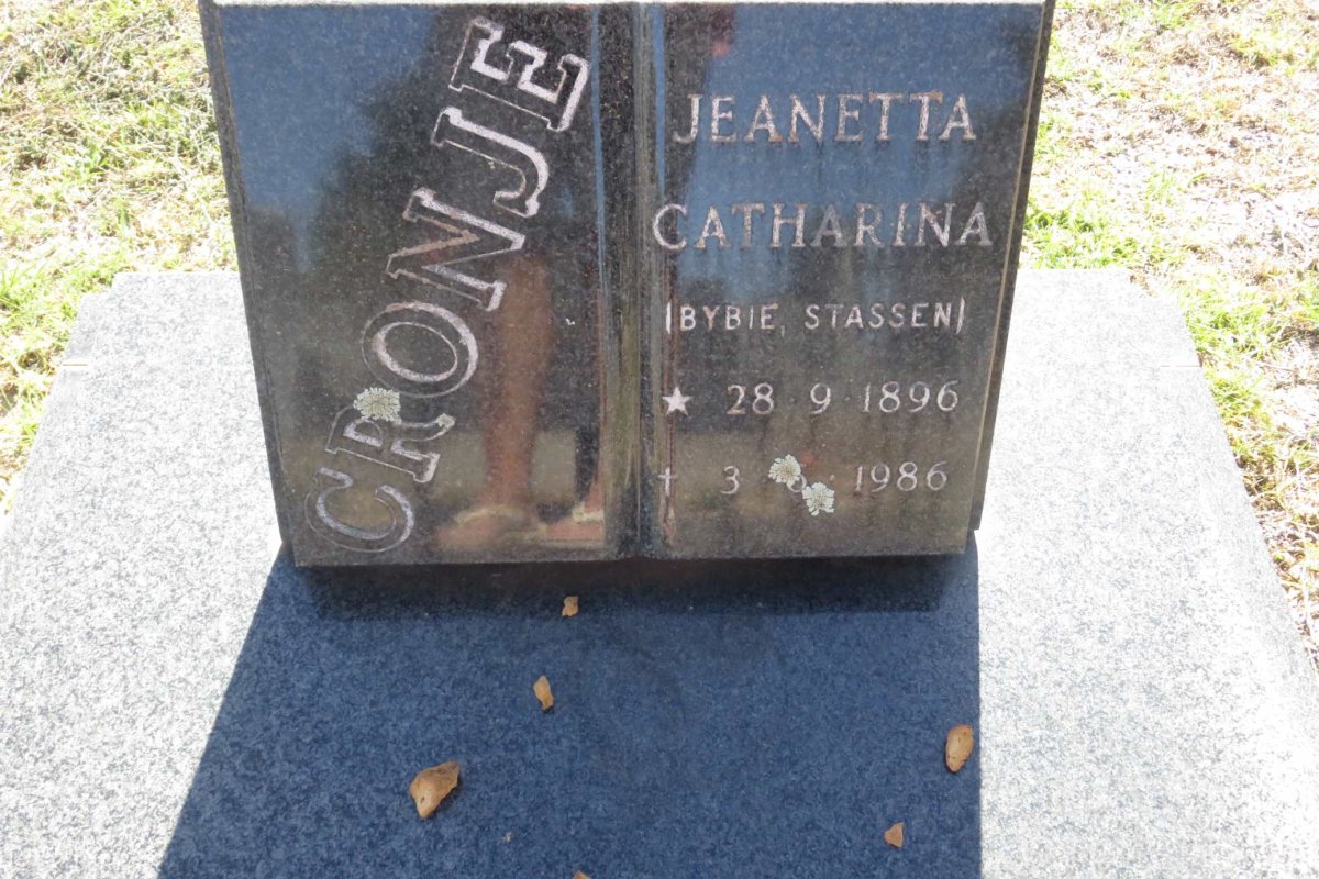 CRONJE Jeanetta Catharina 1896-1986