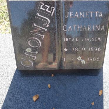 CRONJE Jeanetta Catharina 1896-1986