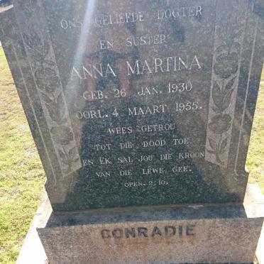 CONRADIE Anna Martina 1930-1955