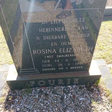 FOURIE Rosina Elizabeth nee SMALBERGER 1879-1971