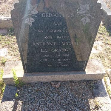 GRANGE Anthonie Michal, la 1916-1964