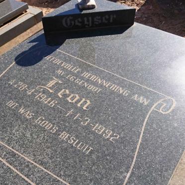 GEYSER Leon 1946-1992