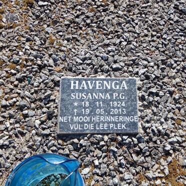 HAVENGA Susanna P.G. 1924-2013