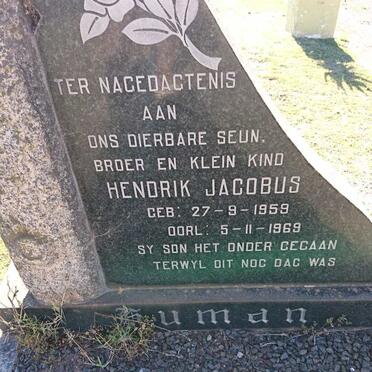HUMAN Hendrik Jacobus 1959-1969