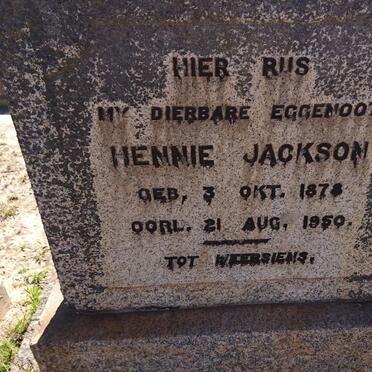 JACKSON Hennie 1878-1950