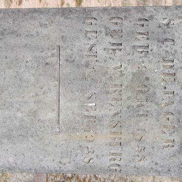 JAGER S.C., de nee V. RENSBURG 1855-1938