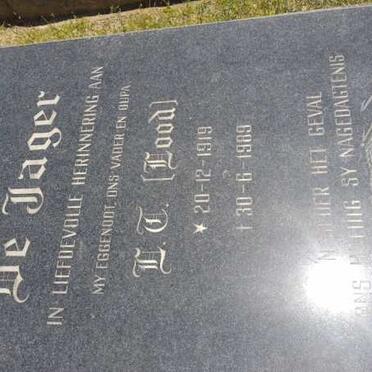 JAGER L.T., de 1919-1989
