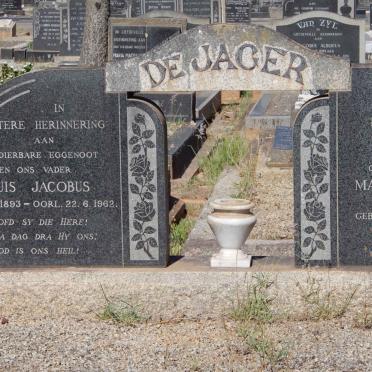 JAGER Louis Jacobus, de 1893-1962 &amp; Maria Magdalena HONIBALL 1903-1973