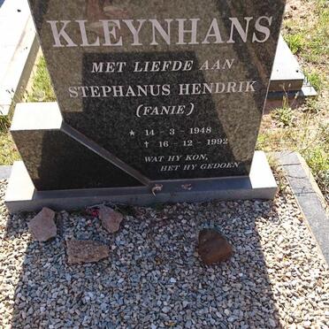 KLEYNHANS Stephanus Hendrik 1948-1992