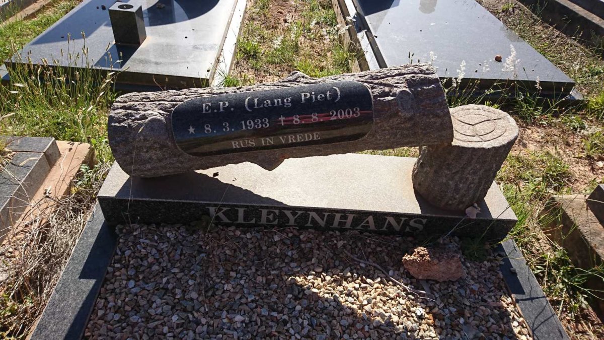 KLEYNHANS E.P. 1933-2003