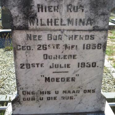 KEYTER Wilhelmina M.E. nee BORCHERDS  1856-1930