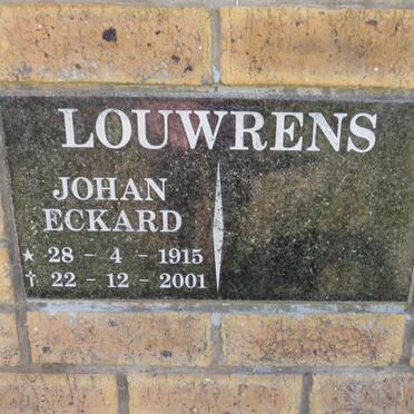 LOUWRENS Johan Eckard 1915-2001