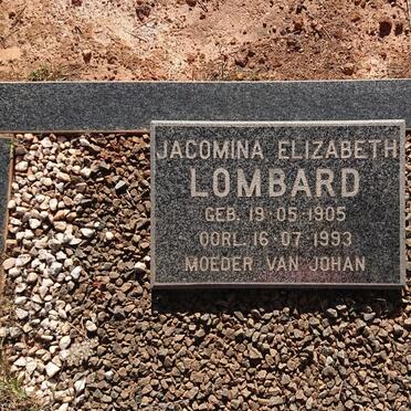 LOMBARD Jacomina Elizabeth 1905-1993