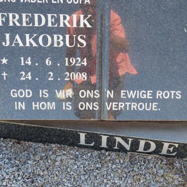 LINDE Frederik Jacobus 1924-2008