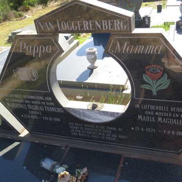 LOGGERENBERG Marthinus Nicolas Francois, van 1920-1991 &amp; Maria Magdalena 1921-1999