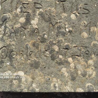 MARAIS Maria M.W. -1931