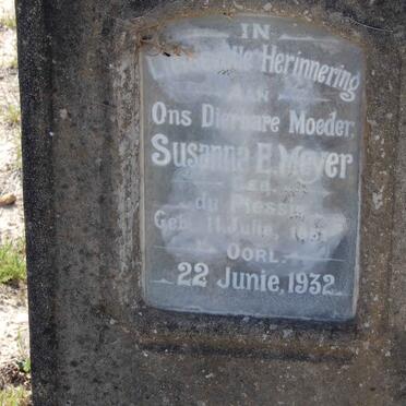 MEYER Susanna E. nee DU PLESSIS 185?-1932