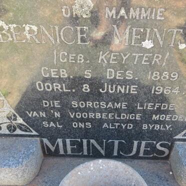 MEINTJIES Bernice nee KEYTER 1889-1964