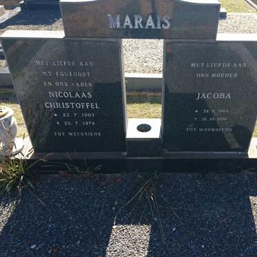 MARAIS Nicolaas Christoffel 1903-1978 &amp; Jacoba 1904-1996