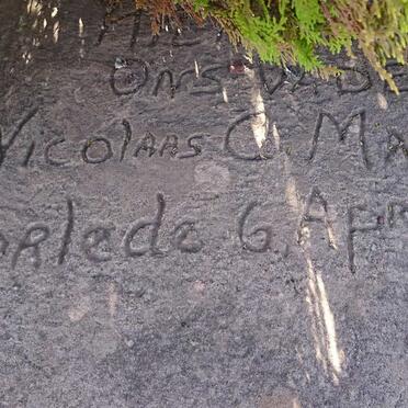 MARAIS Nicolaas C. -1935