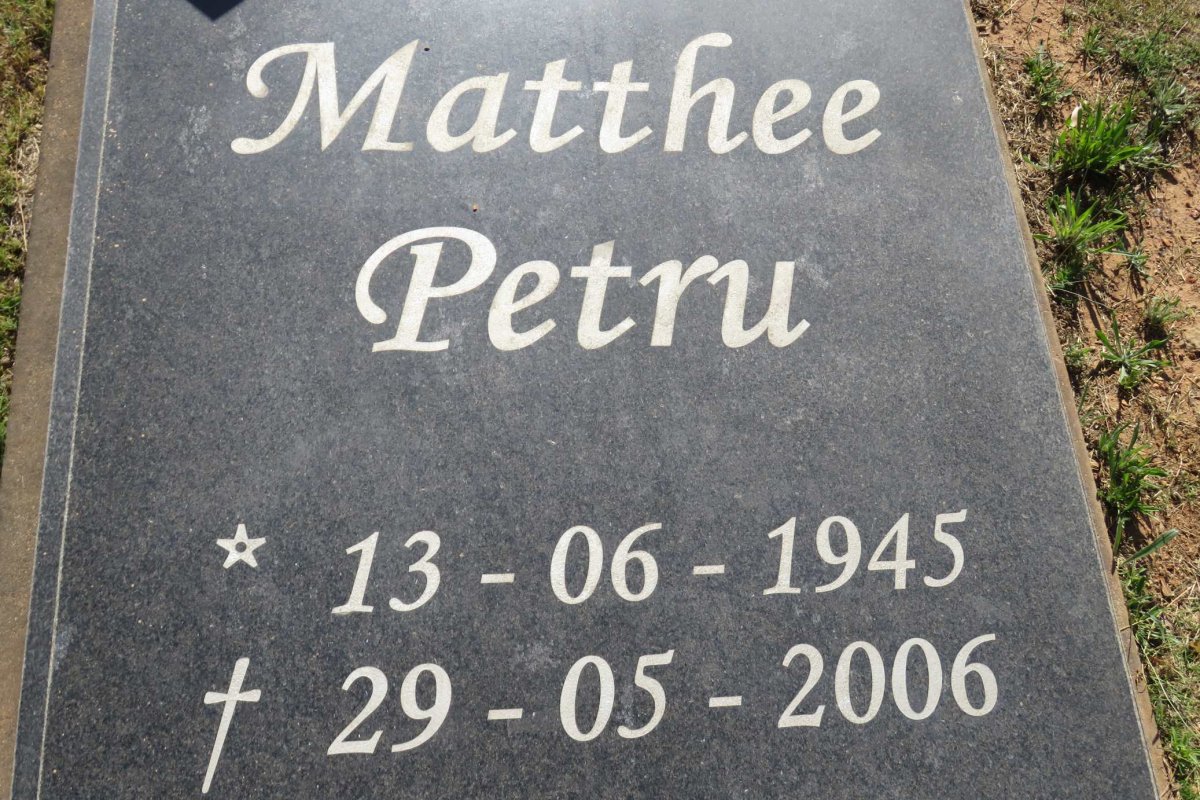 MATTHEE Petru 1945-2006