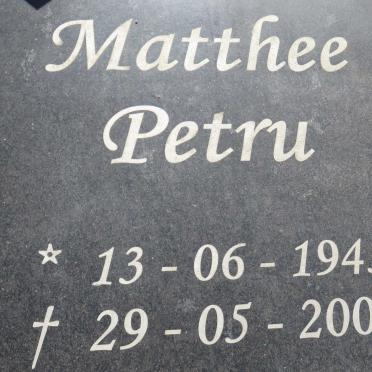 MATTHEE Petru 1945-2006