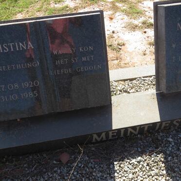 MEINTJES Nardie 1915-1994 &amp; Margie 1931-2018 :: MEINTJES Christina nee NEETHLING 1920-1985 