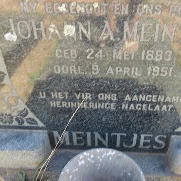 MEINTJIES Johann A. 1883-1951