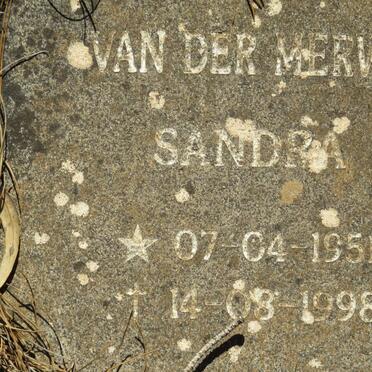 MERWE Sandra, van der 1951-1998