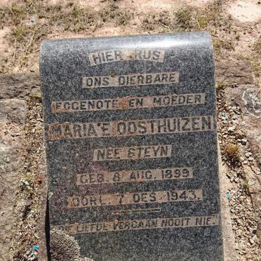 OOSTHUIZEN Maria E. nee STEYN 1899-1943