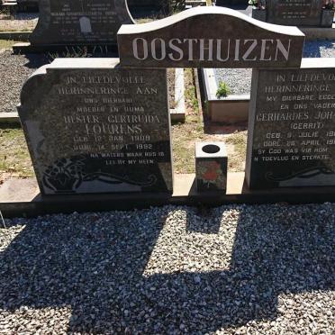 OOSTHUIZEN Gerhardes Johannes 1907-1968 &amp; Hester Gertruida LOURENS 1909-1992